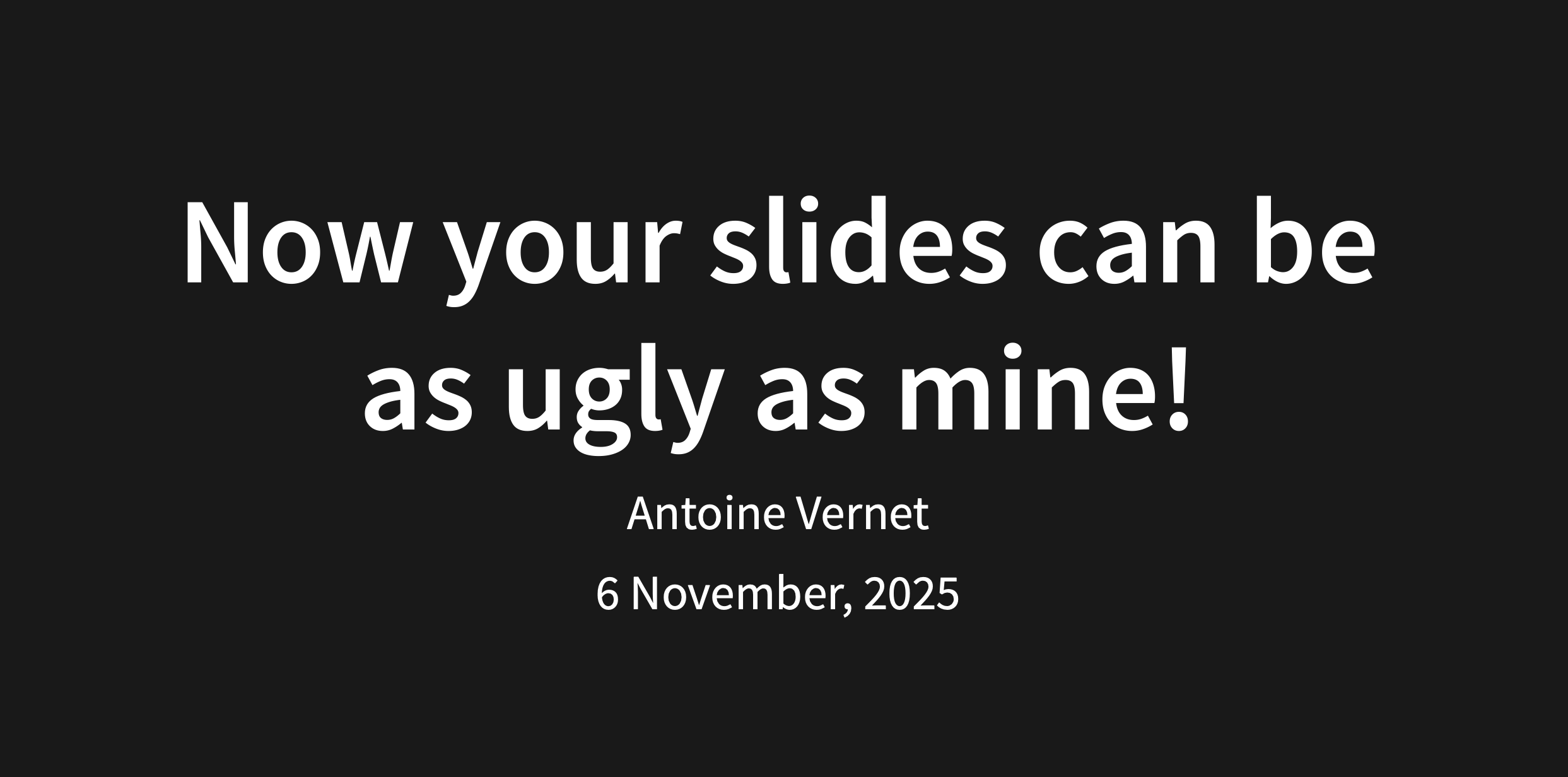 Changing tech to teach or how to end up with a weird revealjs slides quasi-theme?